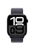 Apple Watch Series 10 GPS 42mm  Jet Black Aluminum case with Ink Sport Loop MWWG3